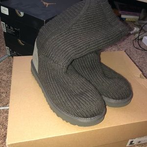 Tall grey UGGs